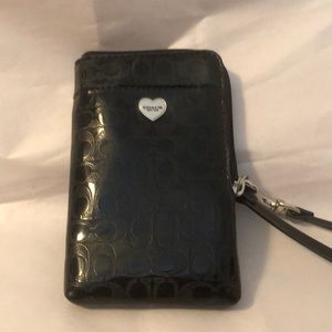 Coach zip credit card accessory